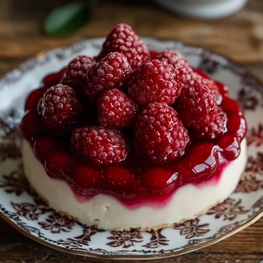 Spekulatius Dessert mit Himbeeren