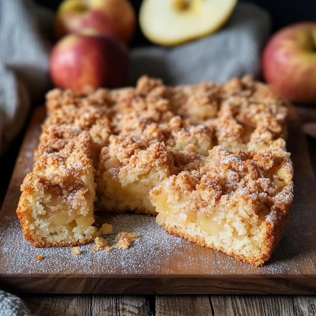 Apfelkuchen vom Blech mit Streusel
