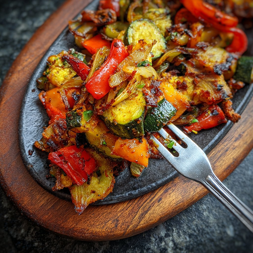 Abendessen mit Ofengemüse