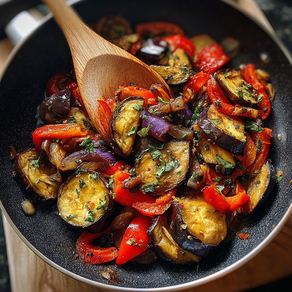 Auberginenpfanne leicht