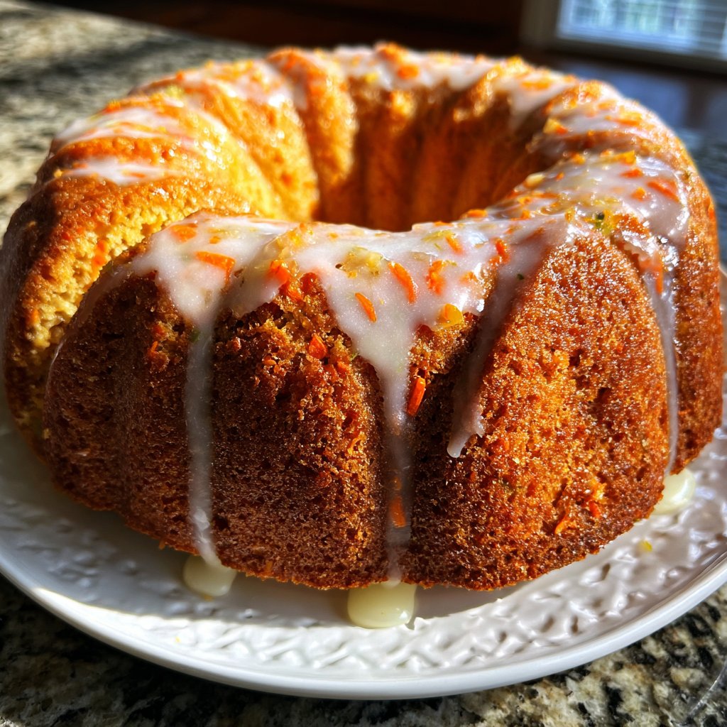 Karottenkuchen Mit Zitronenglasur