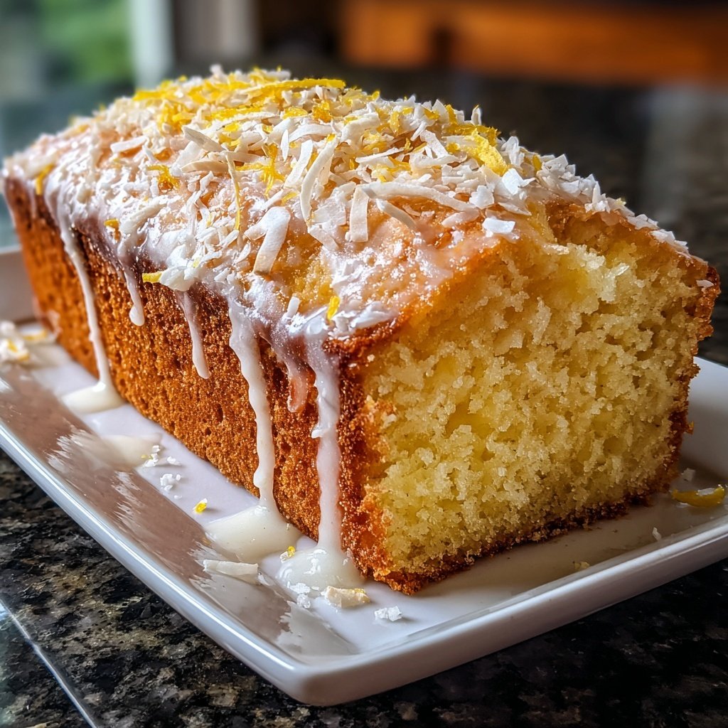 Zitronenkuchen mit Kokosmehl