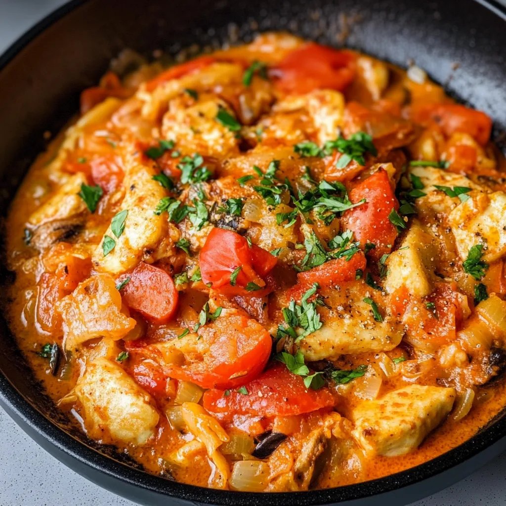 Paprika-Hähnchen-Pfanne