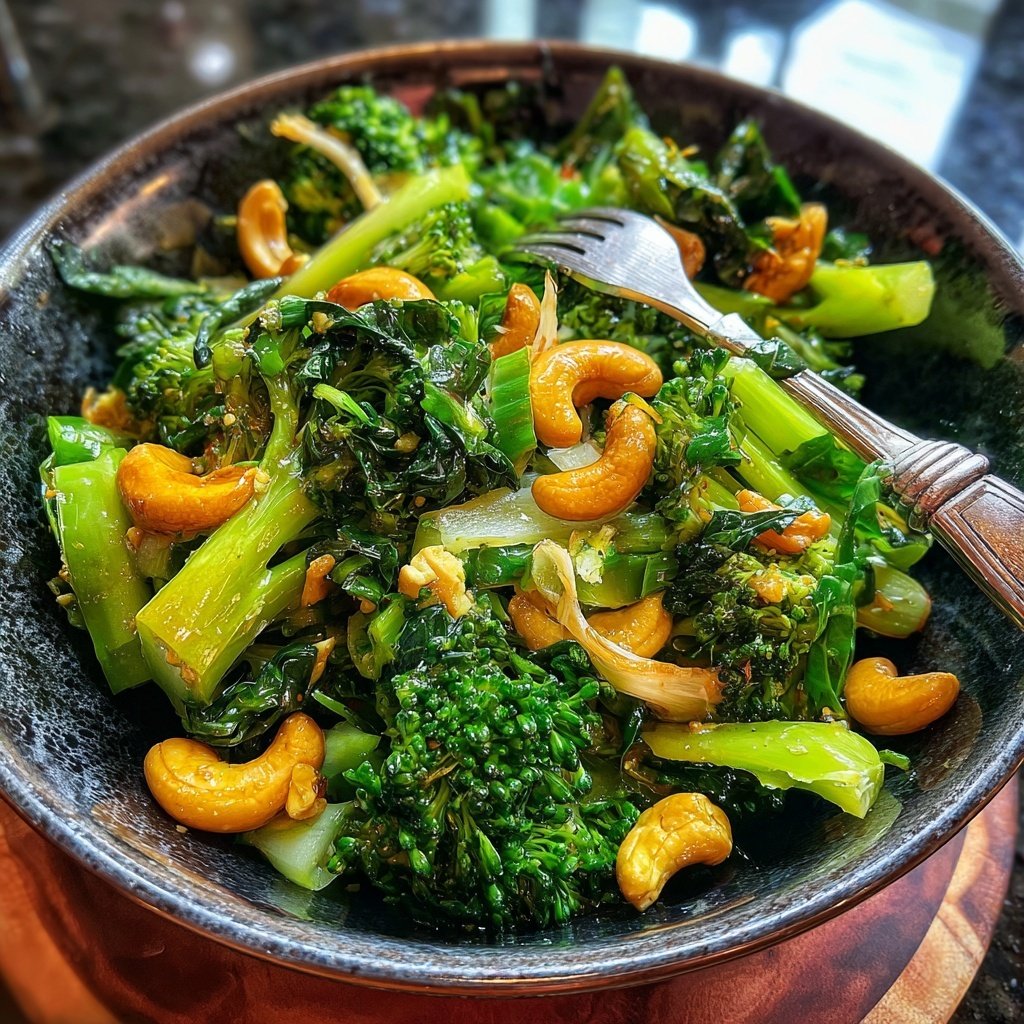 Brokkoli Wok Mit Cashews
