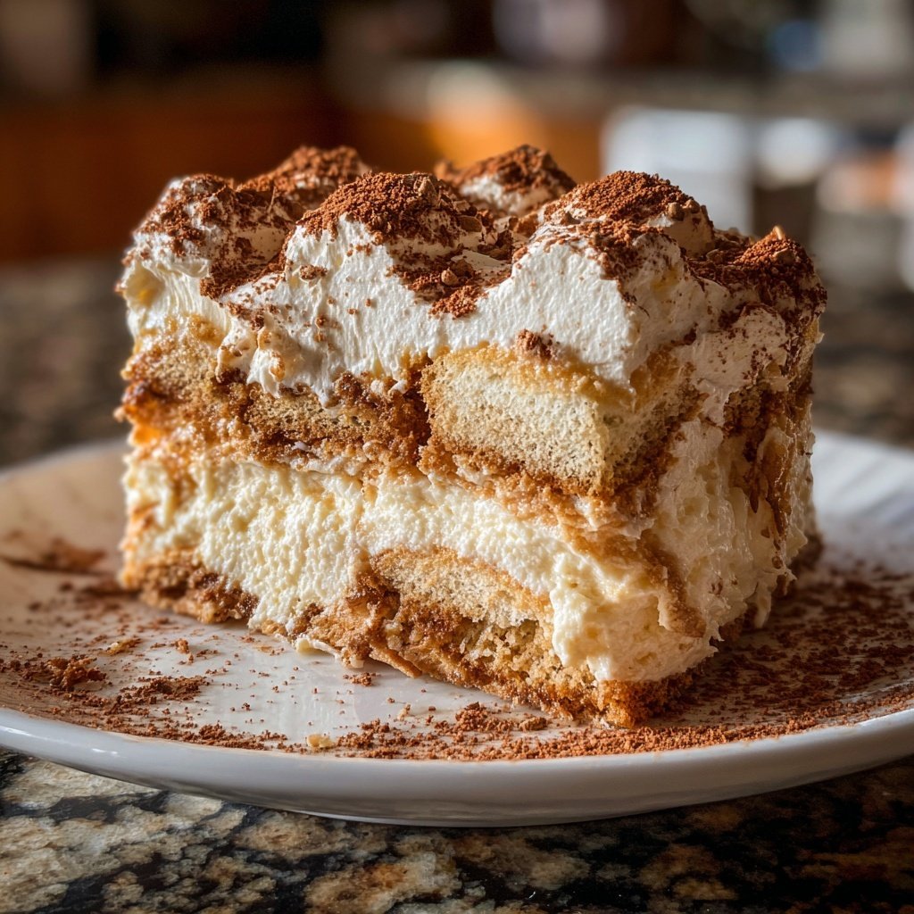 Bienenstich-Tiramisu ohne Alkohol