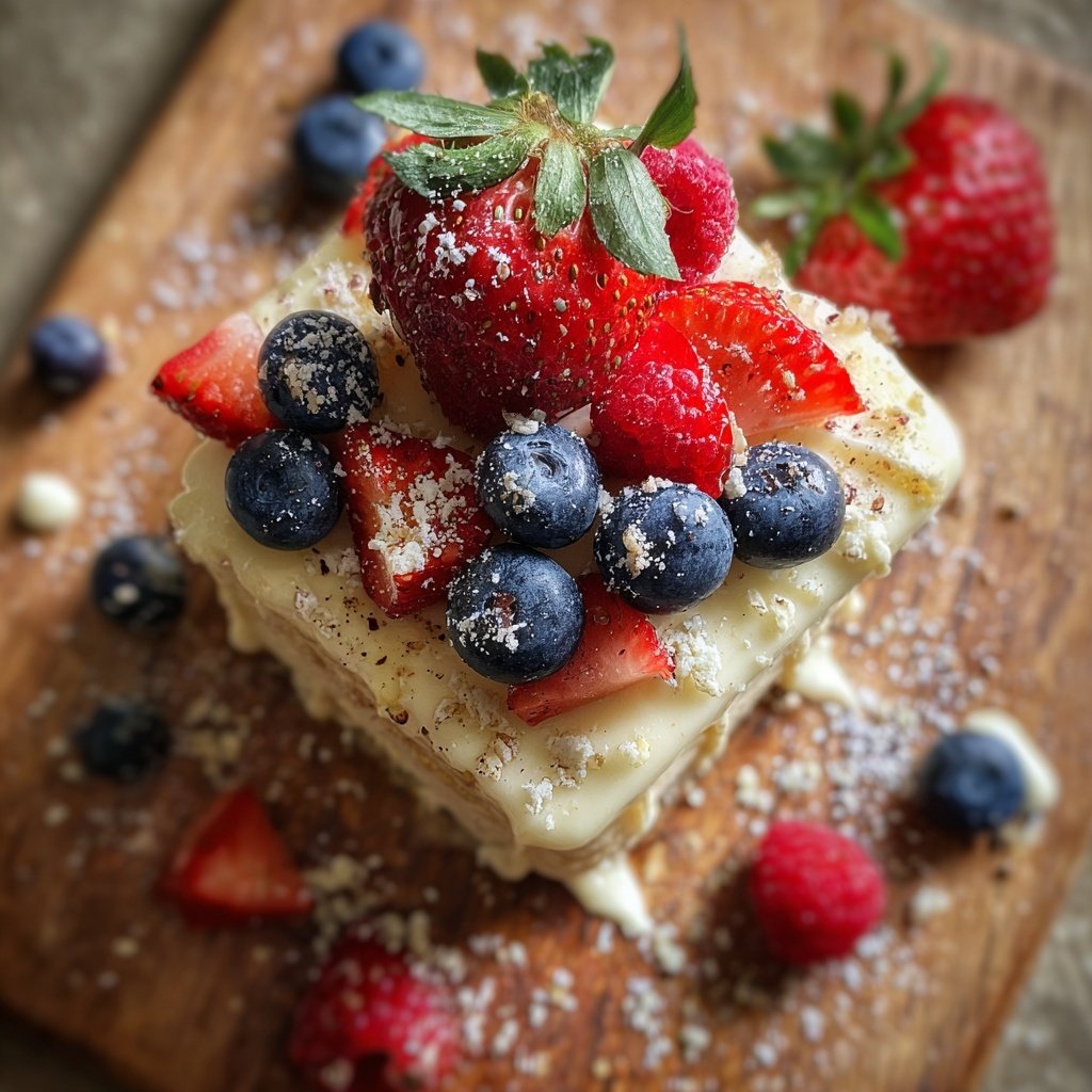 Erdbeer Vanille Creme Mit Beeren