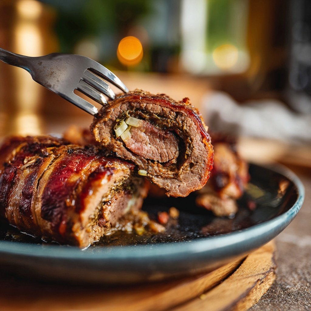 Hausmannskost Rinderrouladen mit Rahmsoße