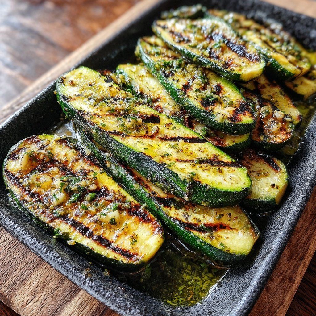 Knusprige Grill Zucchini Mit Knoblauch