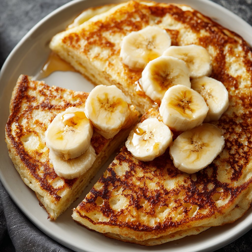 Pfannkuchen mit Banane