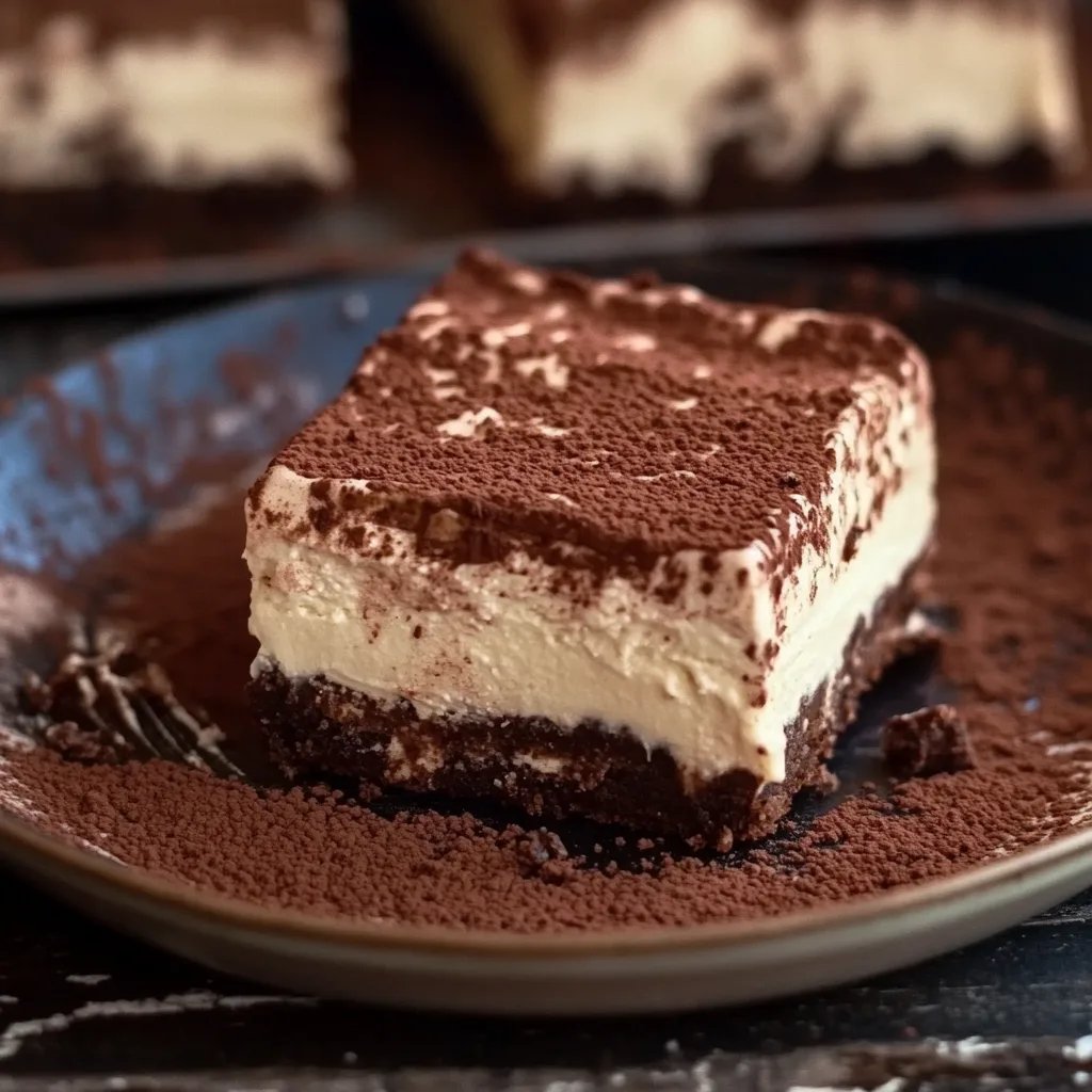 Einfache Tiramisu Brownies