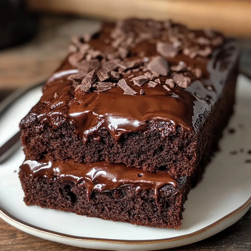 Double Chocolate Hot Fudge Brownie Bread