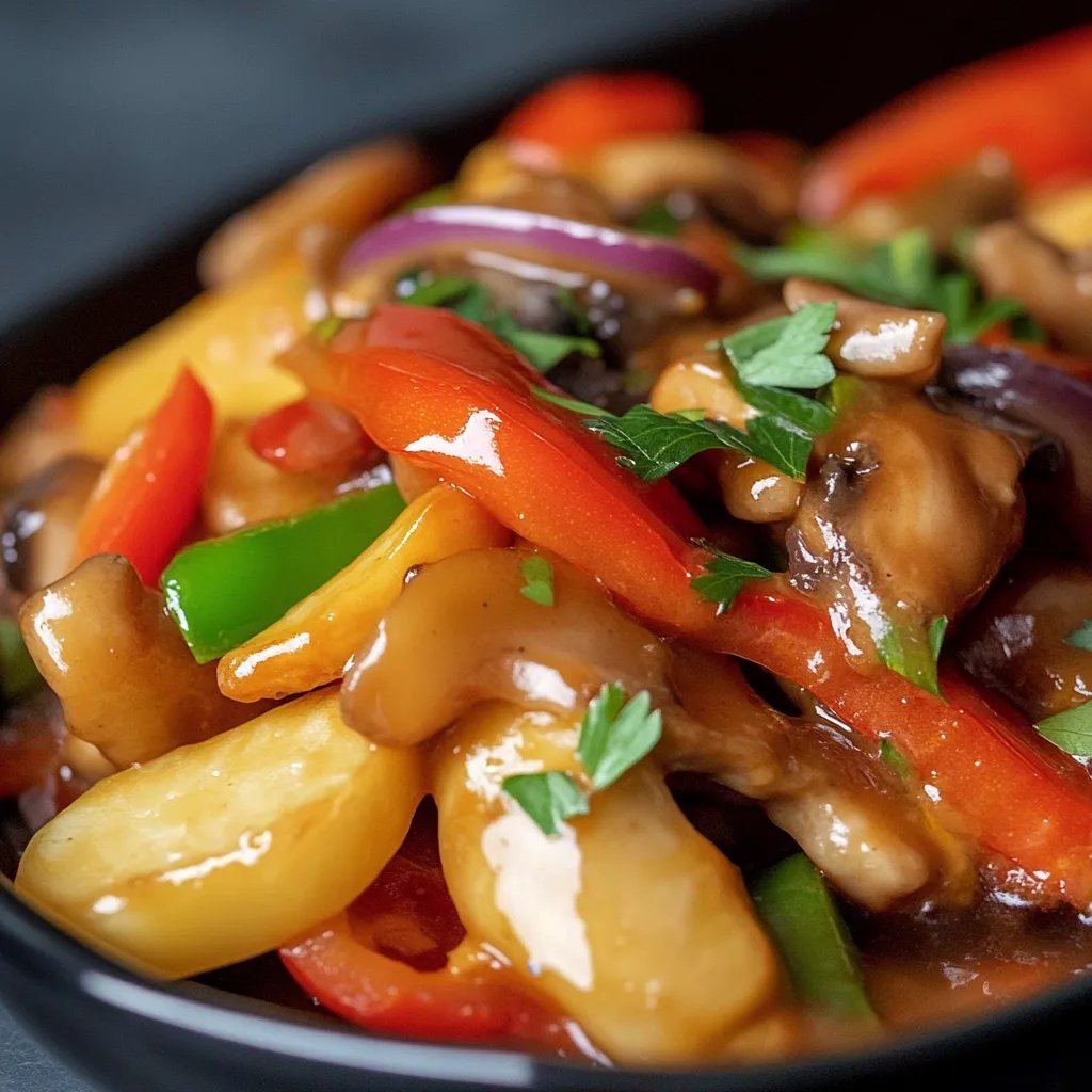 Einfache Hähnchen- & Gemüsepfanne