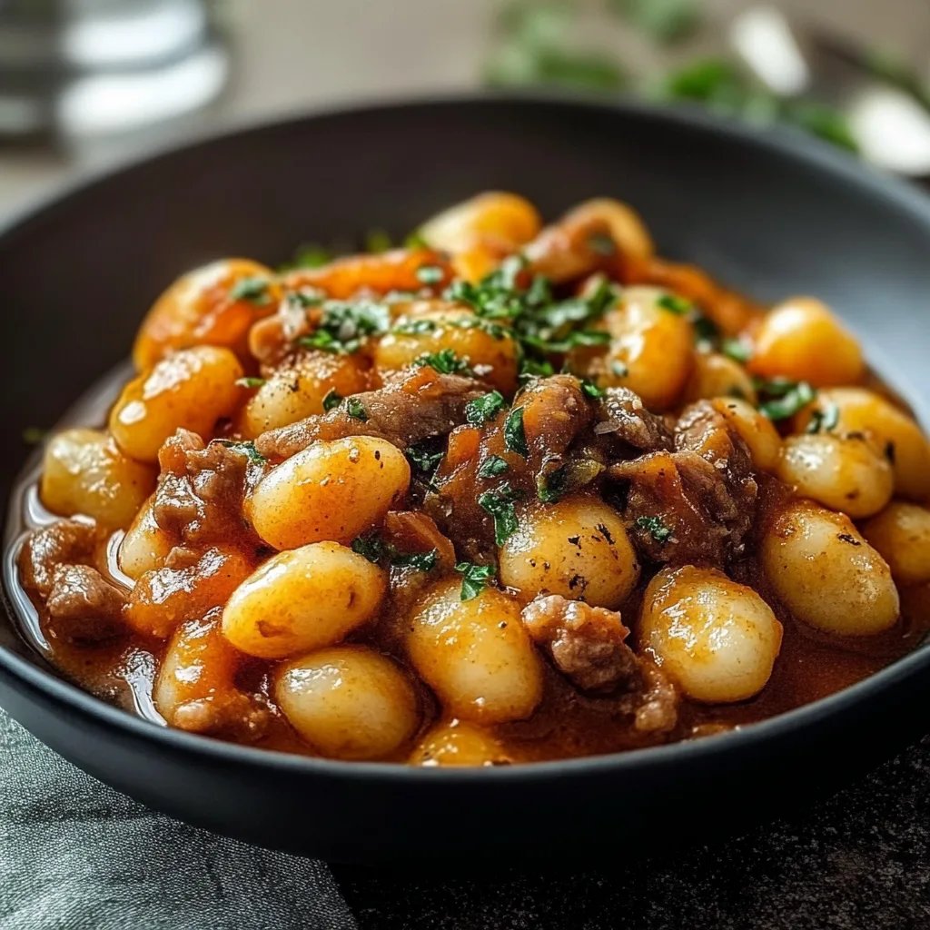 Gnocchi-Gulasch – Komfort pur in einem Topf!