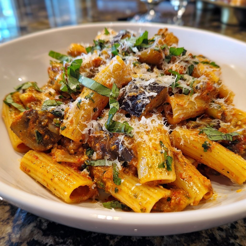 Internationale Küche Italienische Pasta alla Norma