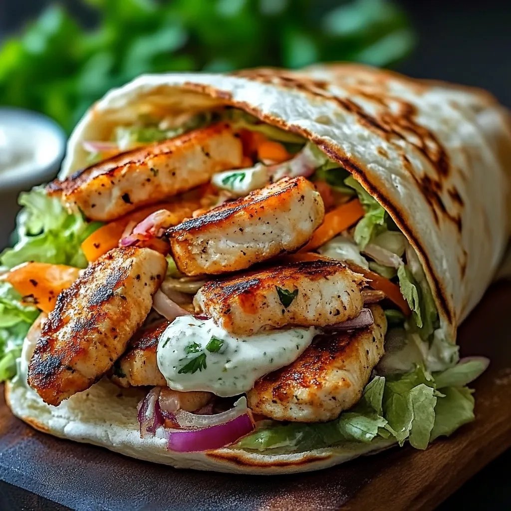 Mediterranes Hähnchen-Gyros